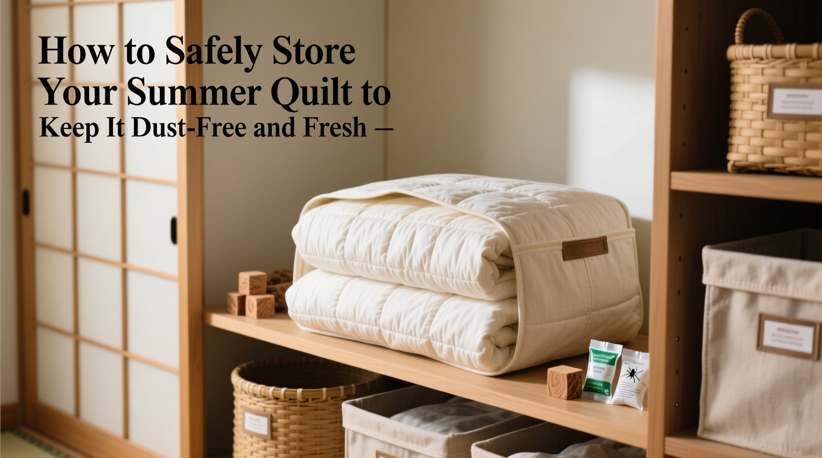 how to safely store your summer quilt to keep it dust free and fresh