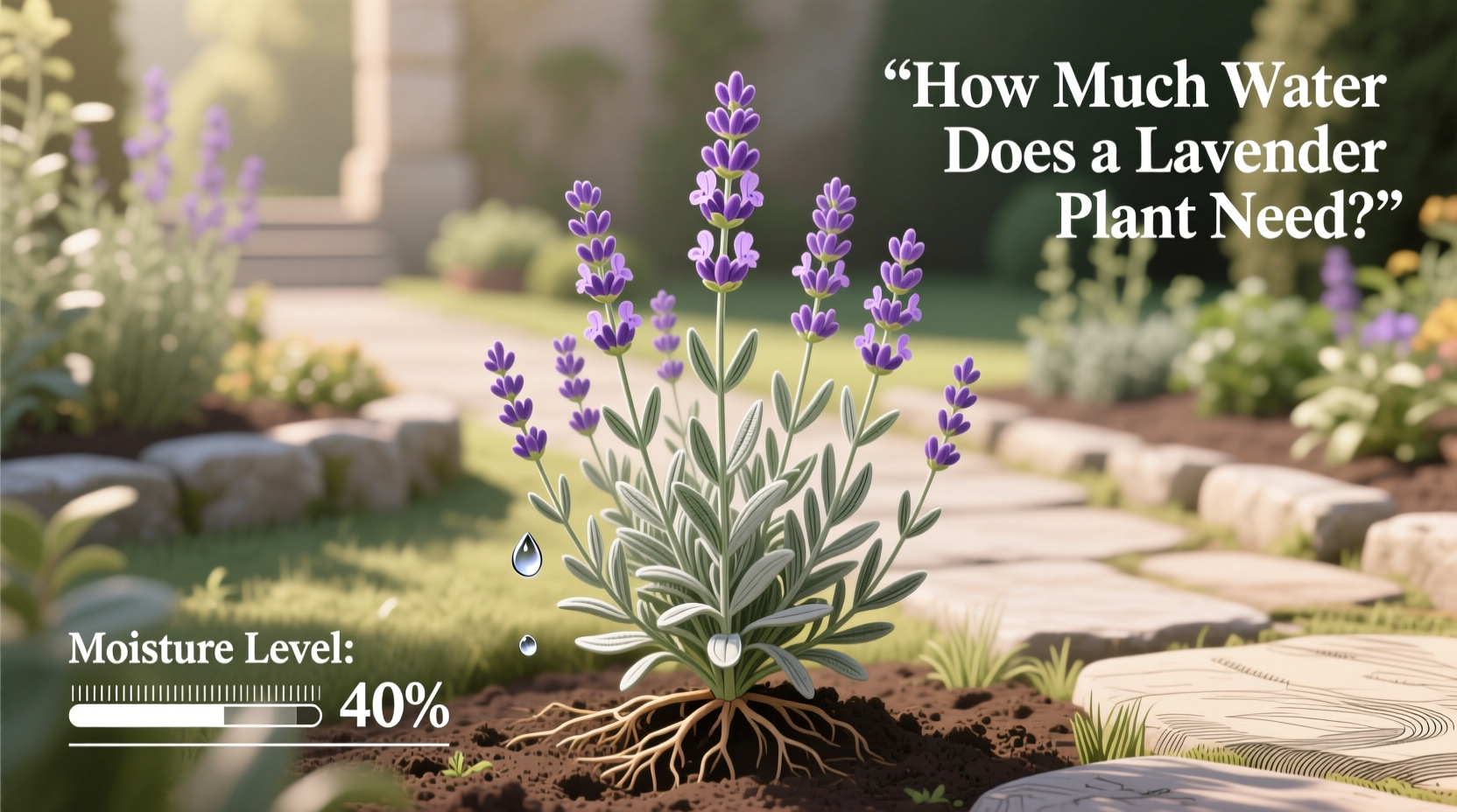 how much water does a lavender plant need