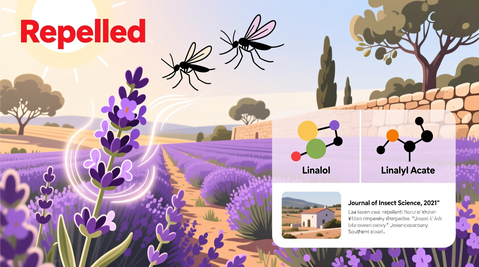 does spanish lavender repel mosquitoes