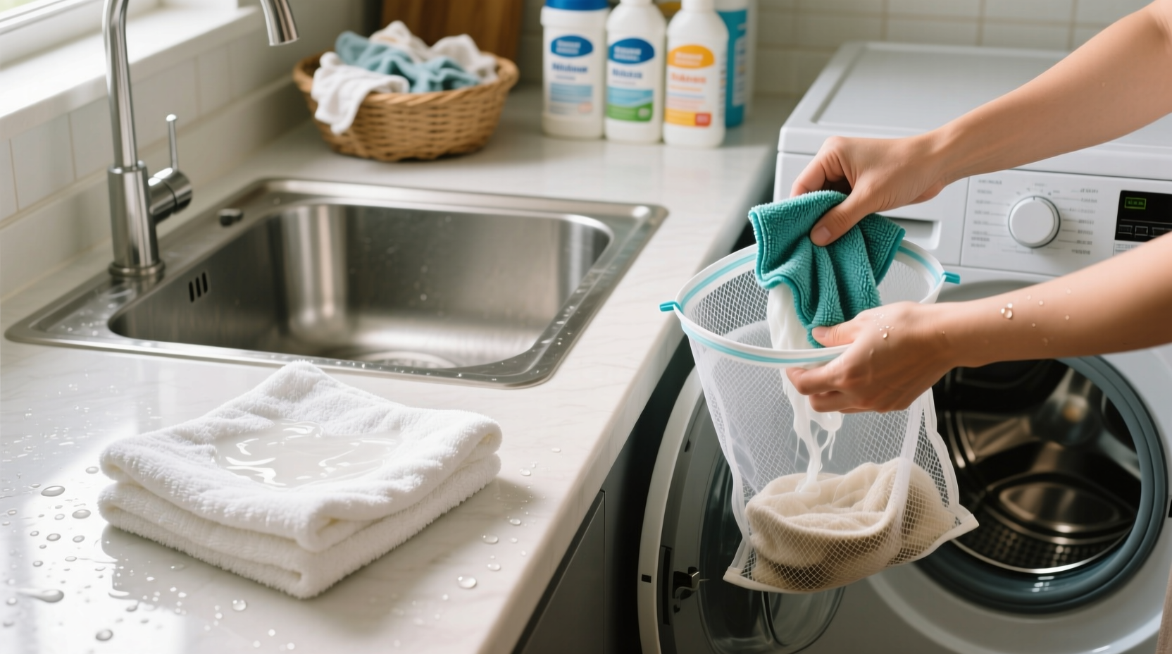 how to launder cleaning cloths