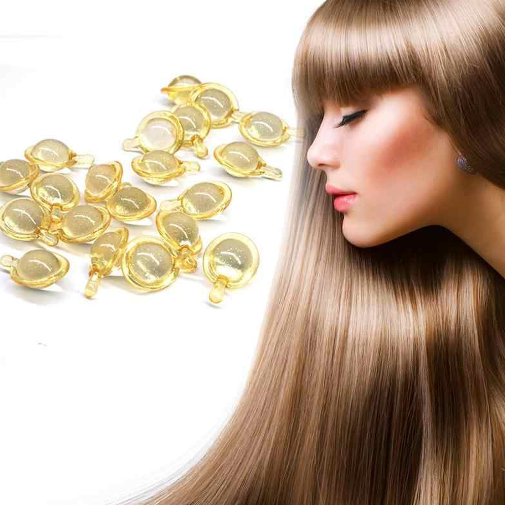 Hair Capsules OEM  Twist Off Hydrating Softtening Repairing Vitamin E Hair Care Capsules