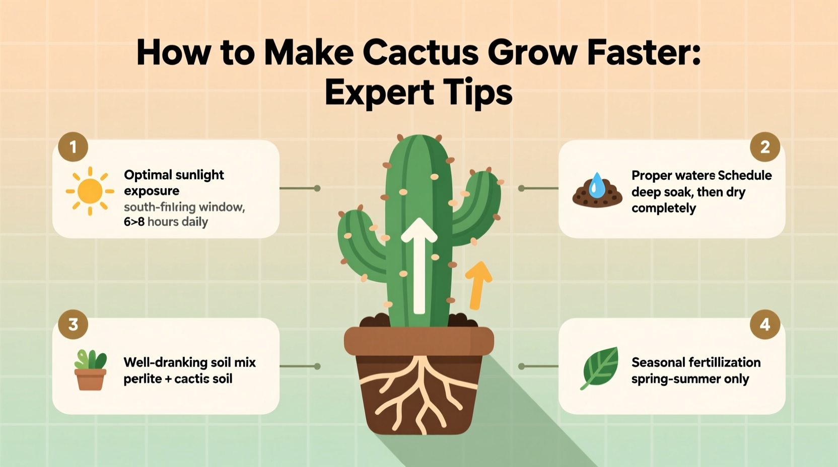 how to make cactus grow faster