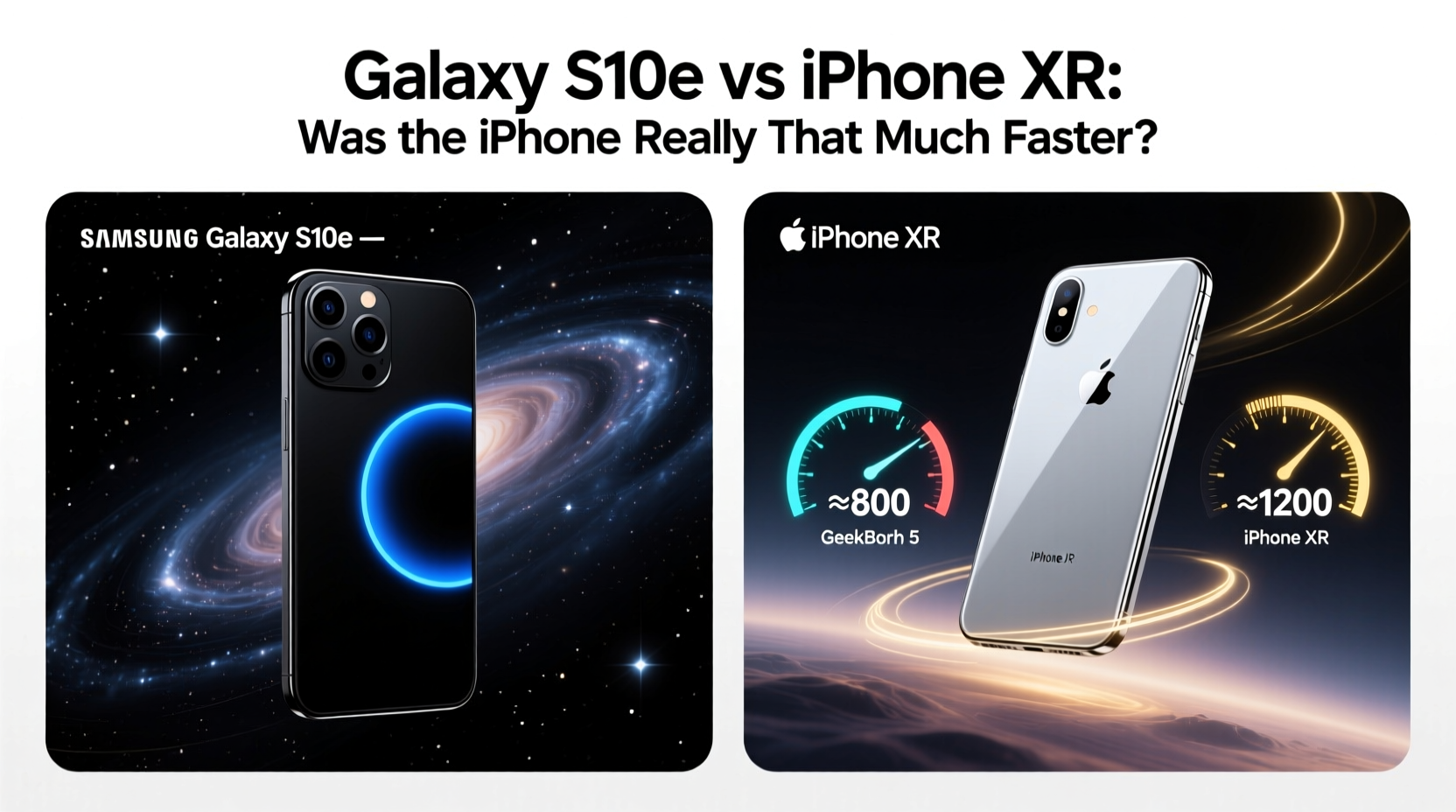 galaxy s10e vs iphone xr was the iphone really that much faster