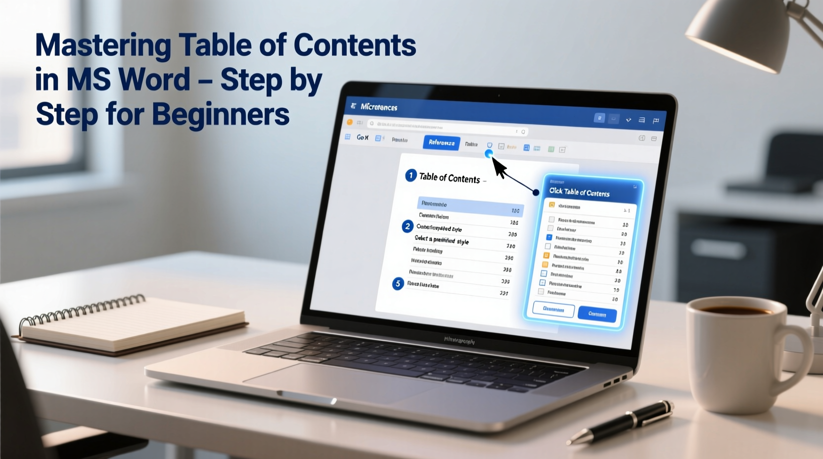 mastering table of contents in ms word a step by step guide for beginners