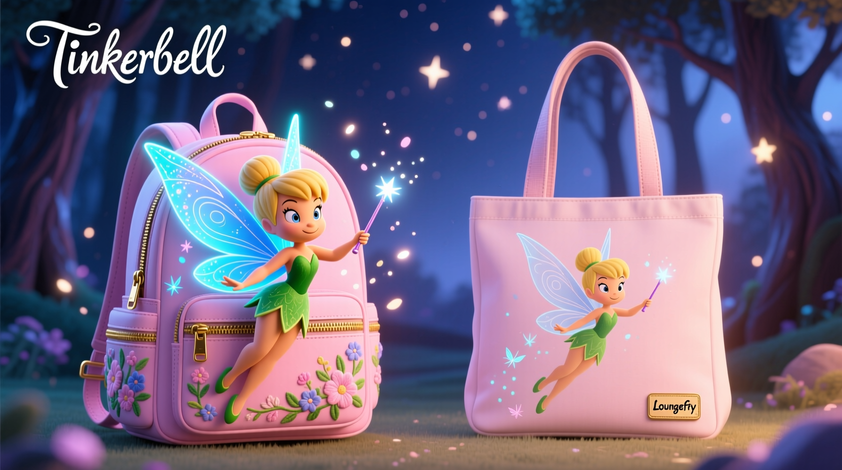 loungefly tinkerbell backpack or tote which bag is cuter and more practical
