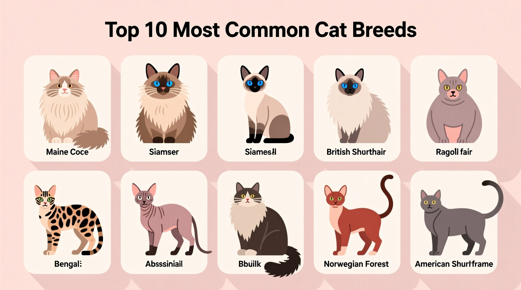 top 10 most common cat breeds everyone should know