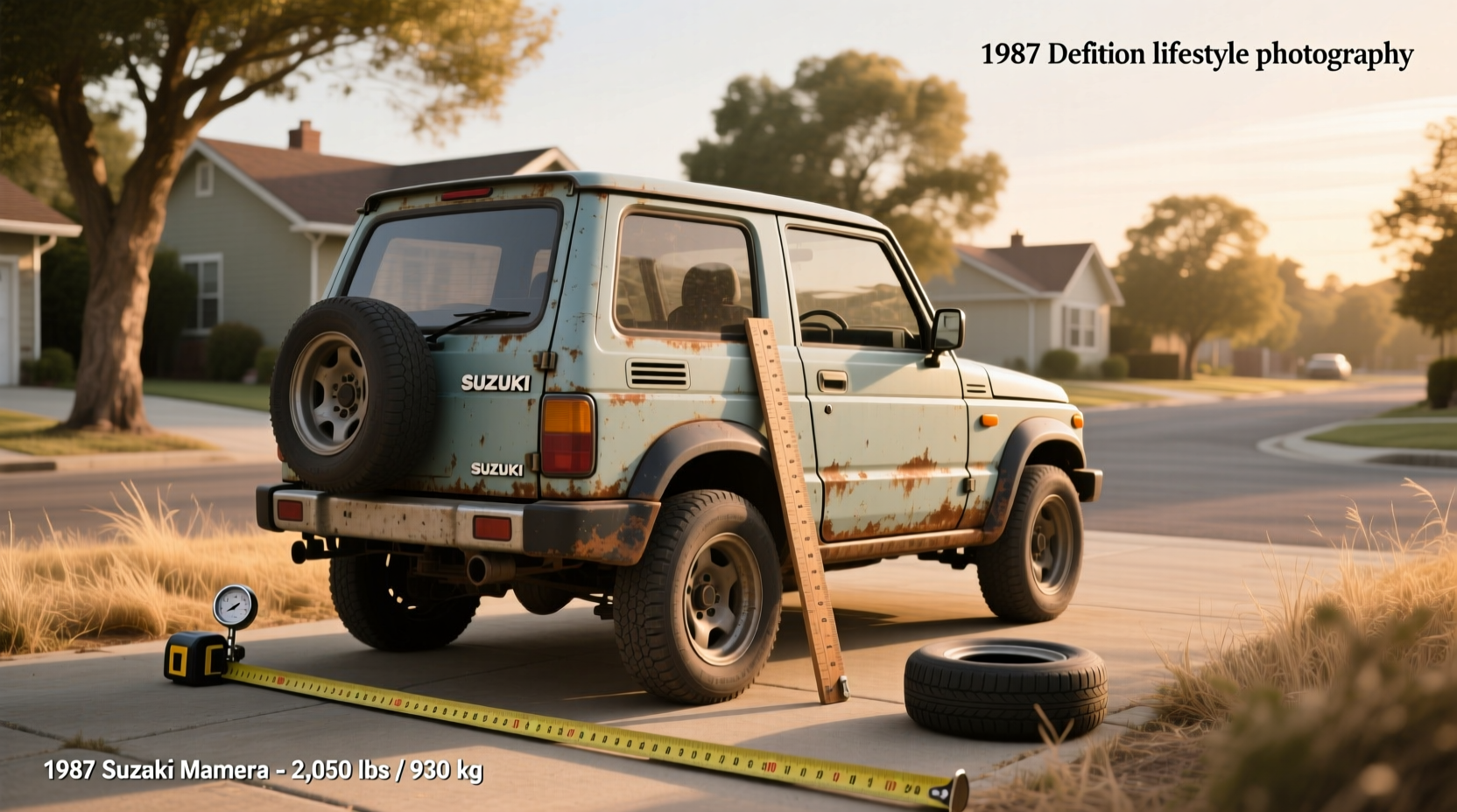 1987 suzuki samurai size weight guide