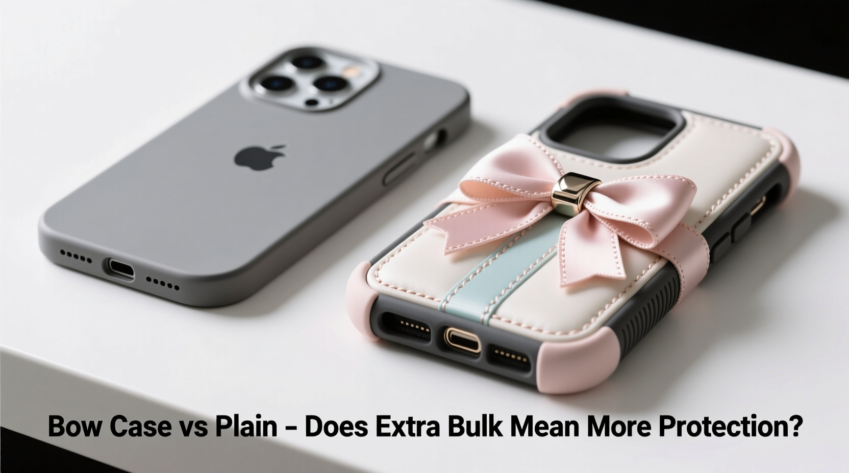 bow iphone case vs plain does the extra bulk really give you more protection
