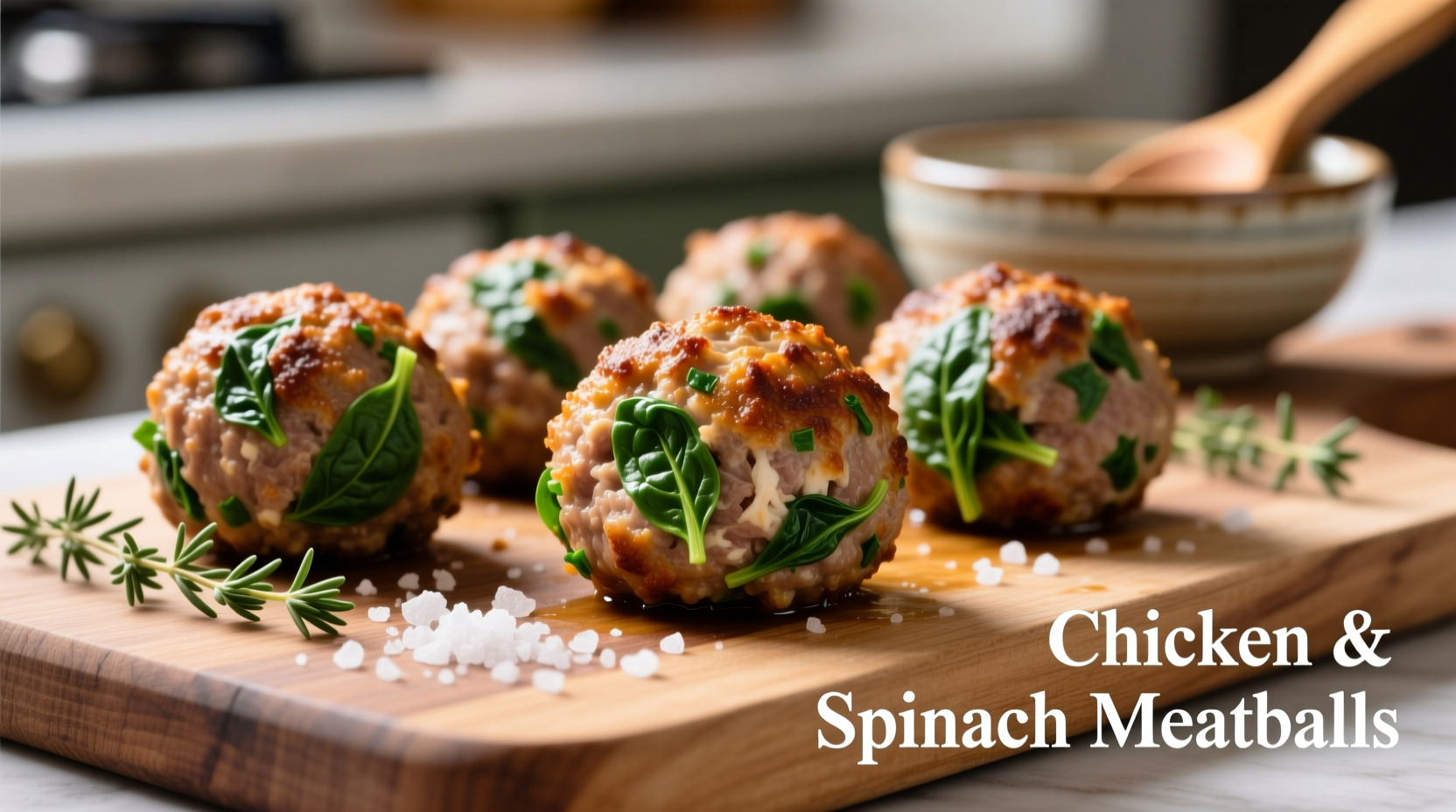 Juicy Chicken Spinach Meatballs: Healthy 30-Min Recipe