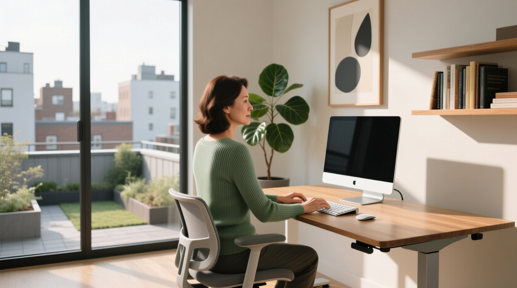 relax shoulders at desk