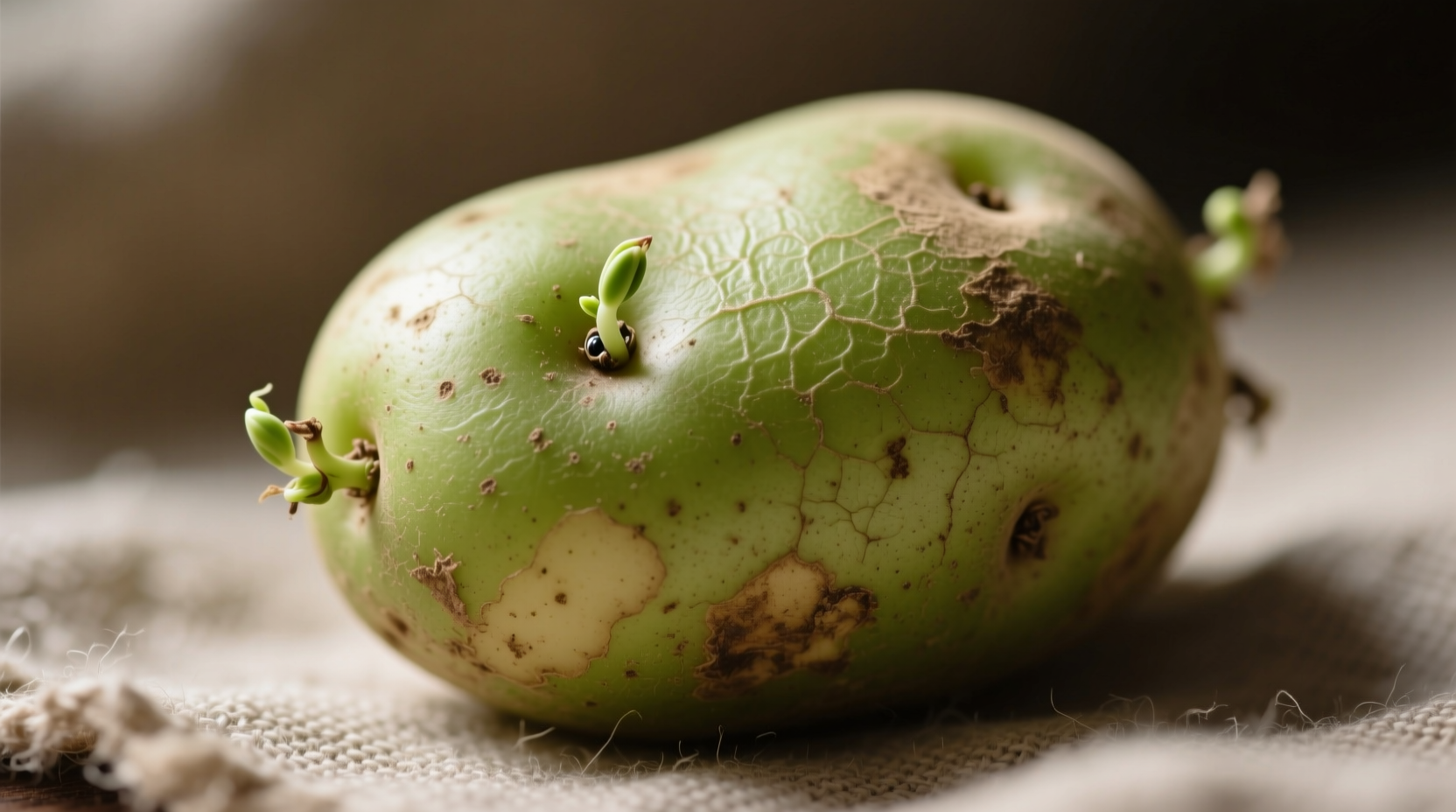 Slightly Green Potato: Safety Guide and Handling Instructions