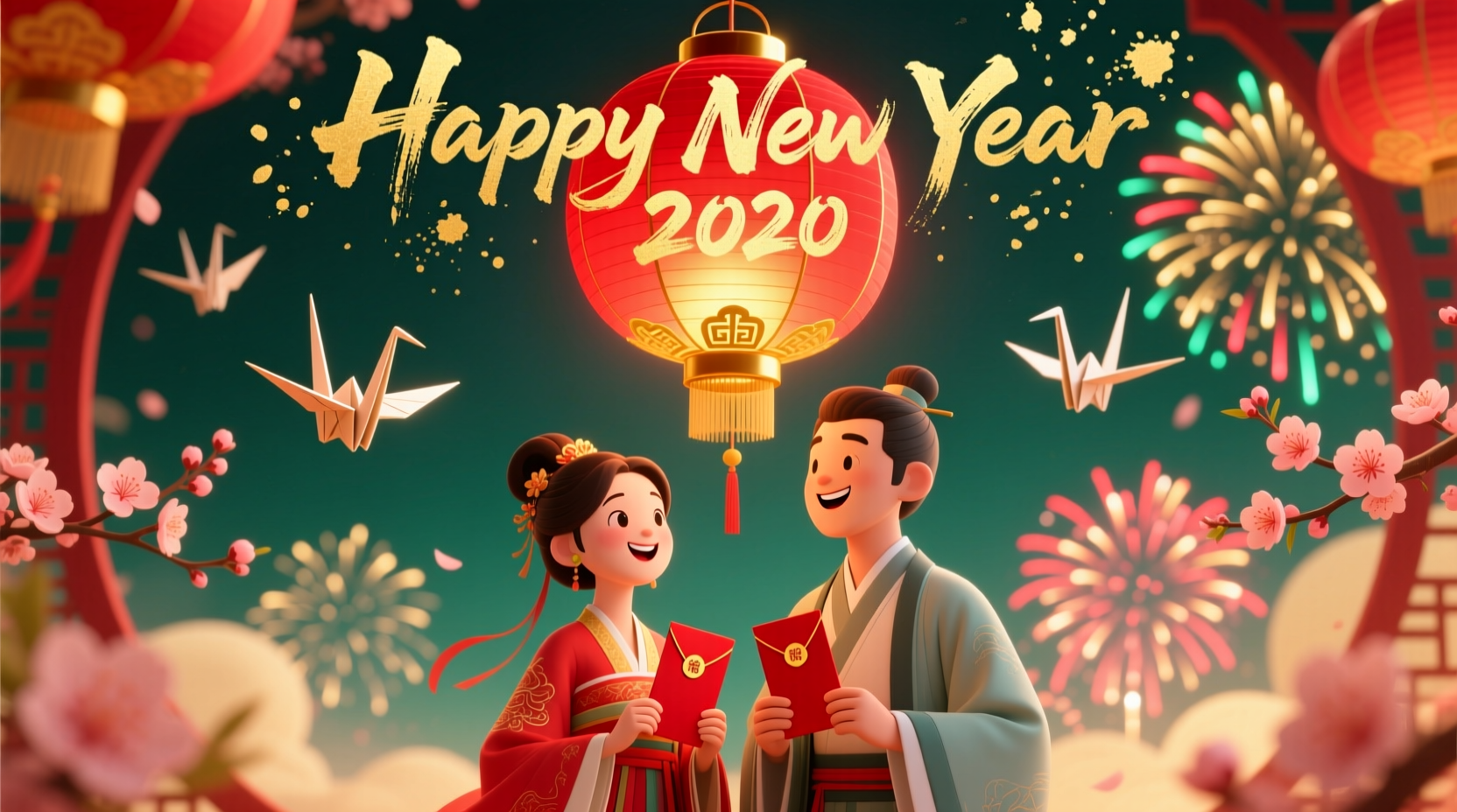 how to make a personalized happy new year 2020 image