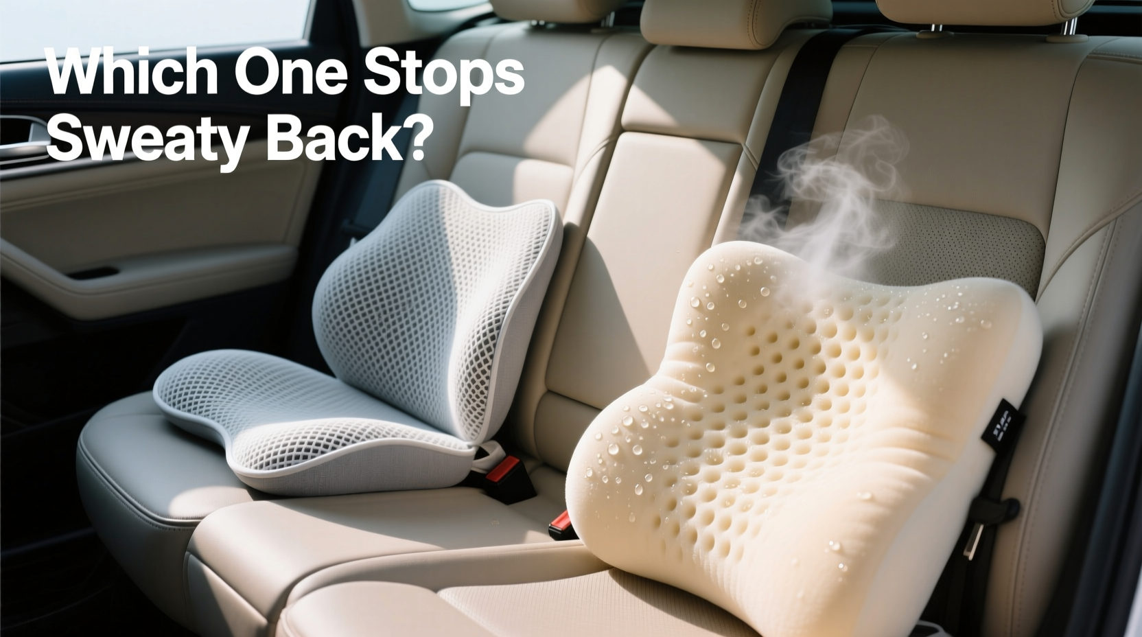 breathable vs memory foam car cushion which one actually stops the sweaty back