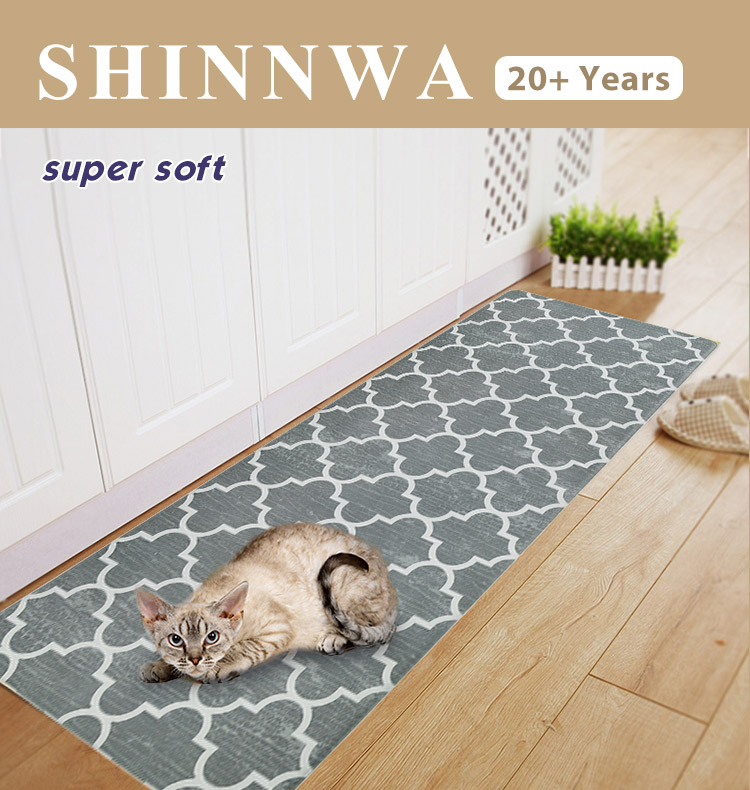 Shinnwa high quality pvc anti slip anti-fatigue kitchen floor mats