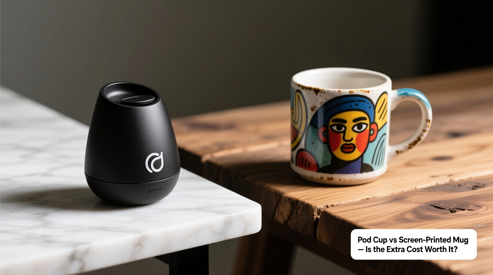 pod cup vs screen printed mug is paying extra for screen printing really worth it