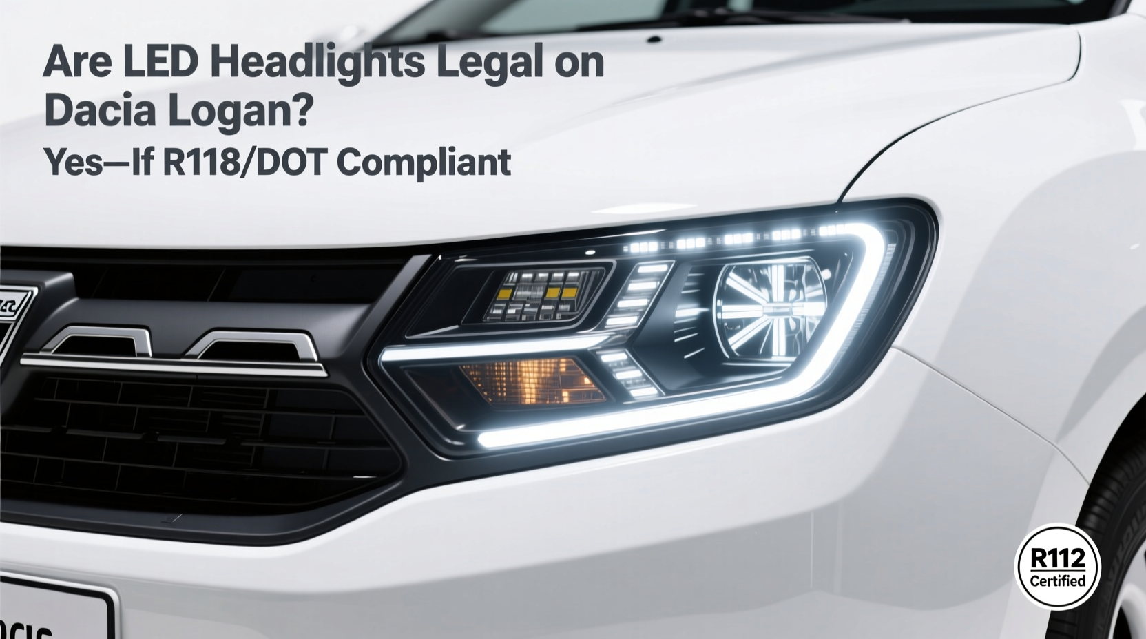 led headlights logan legality