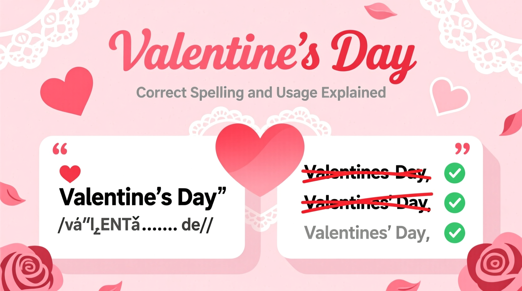 whats the correct way to write valentines day