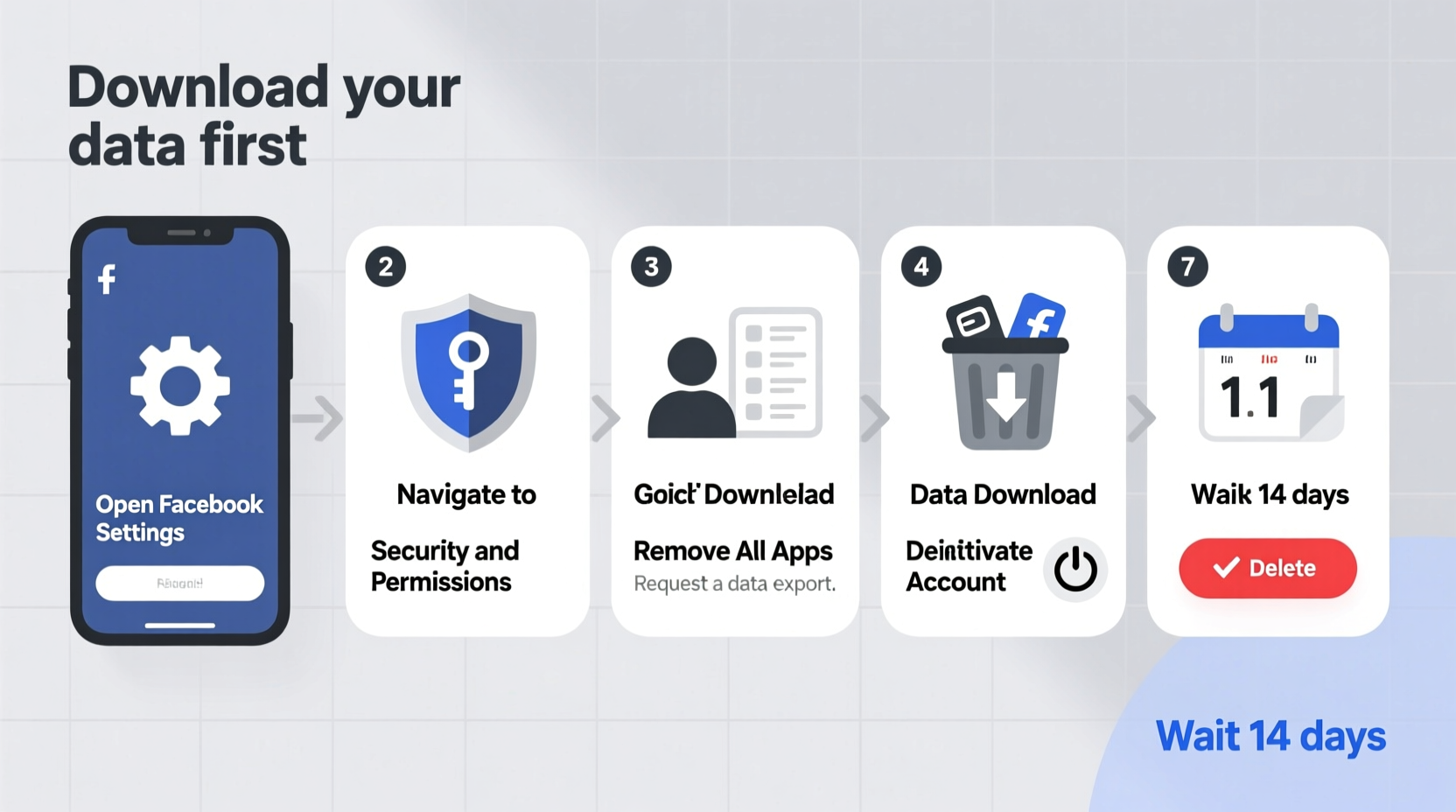 step by step guide to permanently closing your facebook account safely and securely