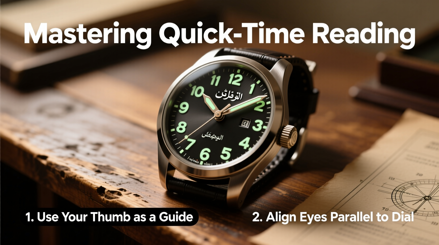mastering quick time reading on your megir oversized watch simple tips and tricks