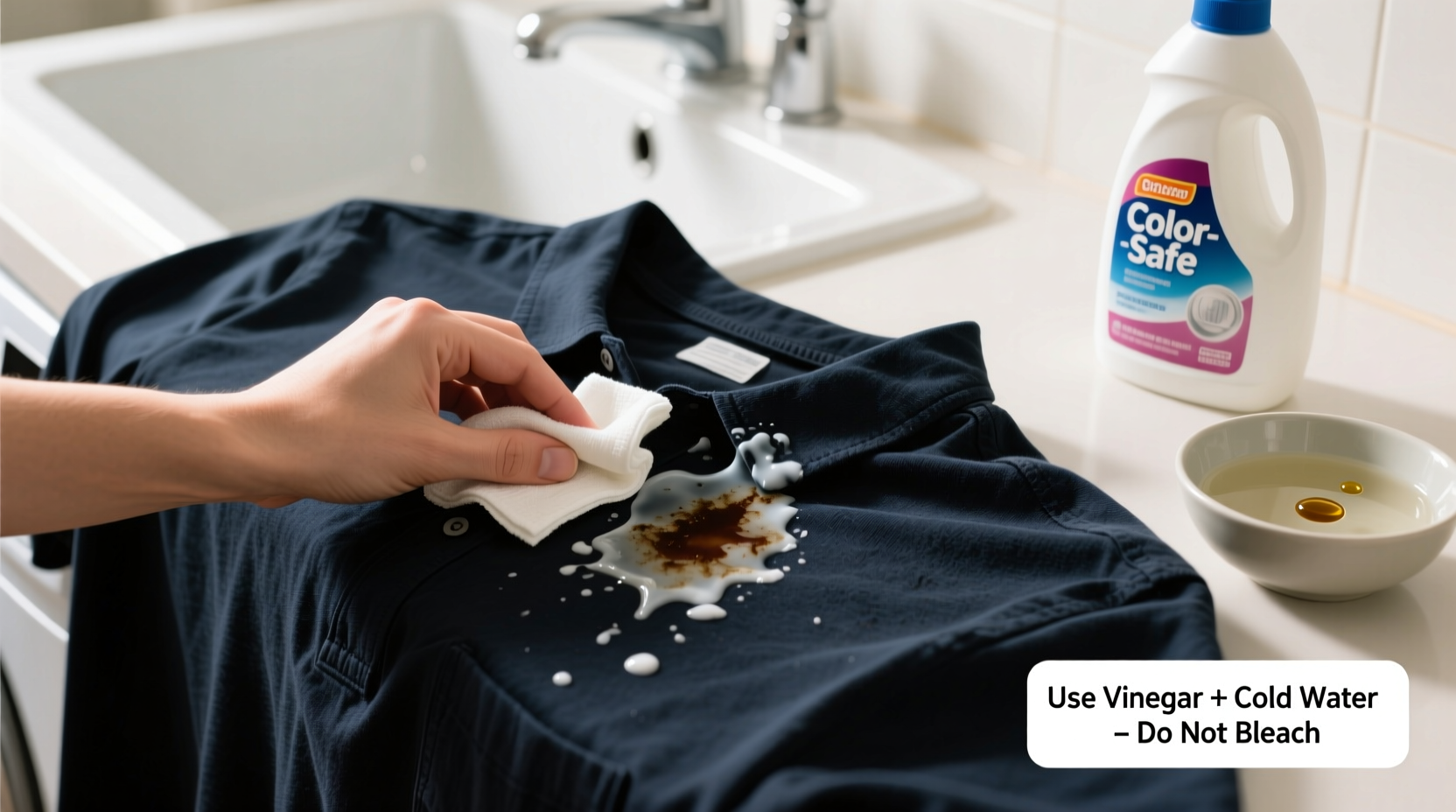 effective methods to remove soap stains from dark clothes without fading color