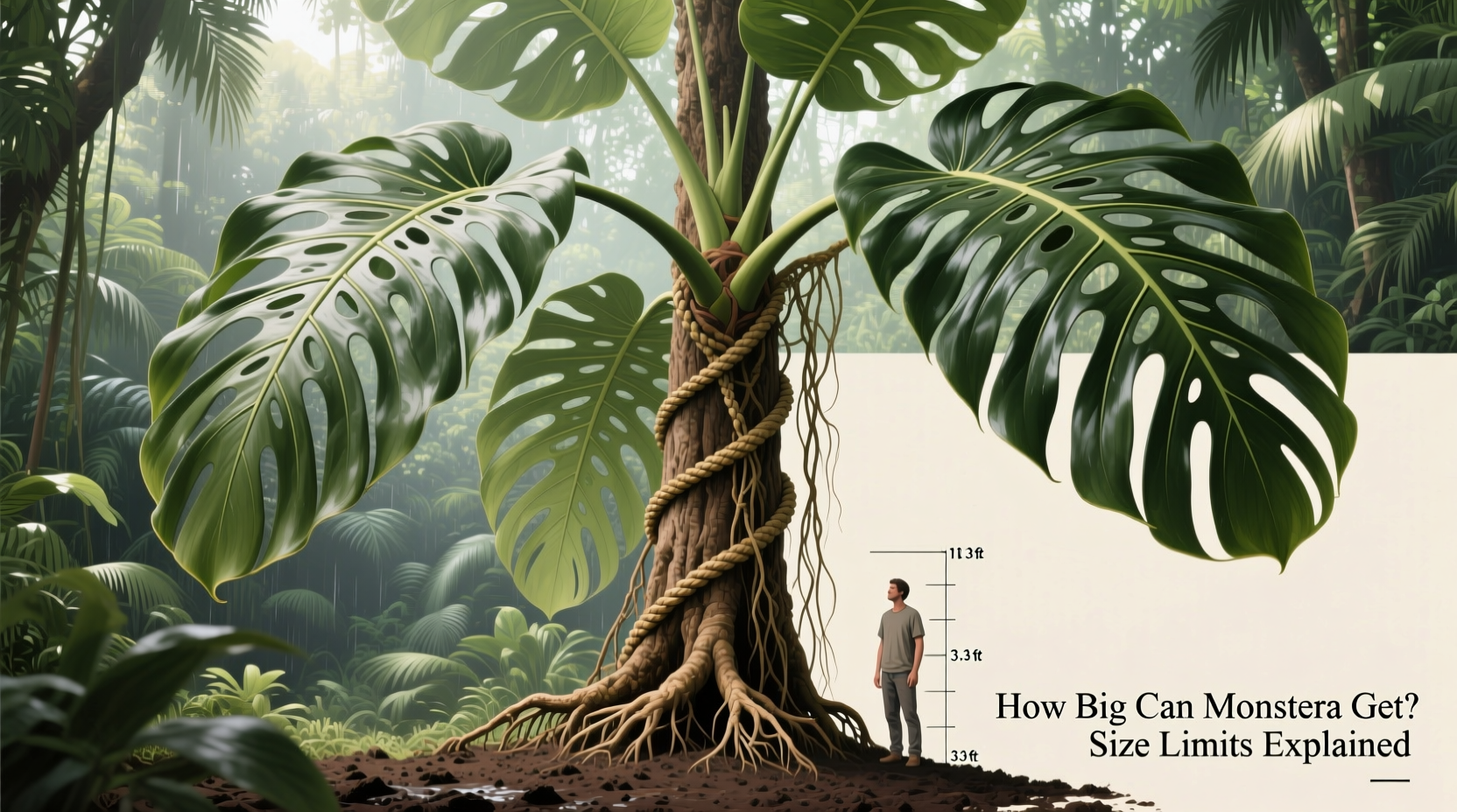 how big can monstera get