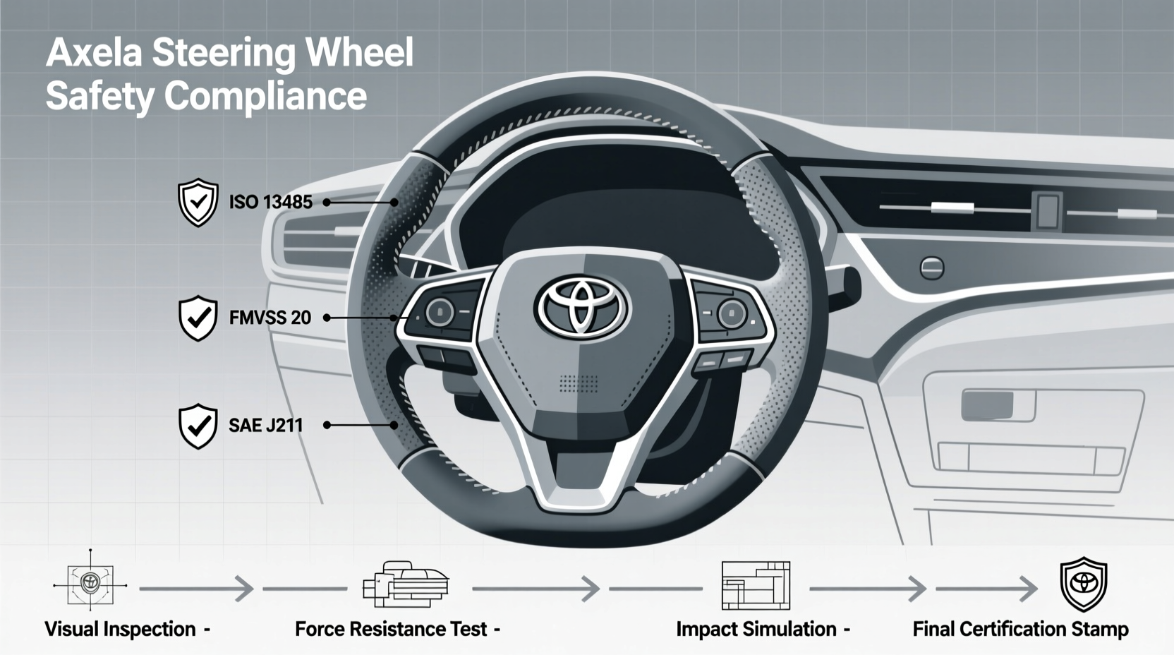 axela steering wheel safety compliance