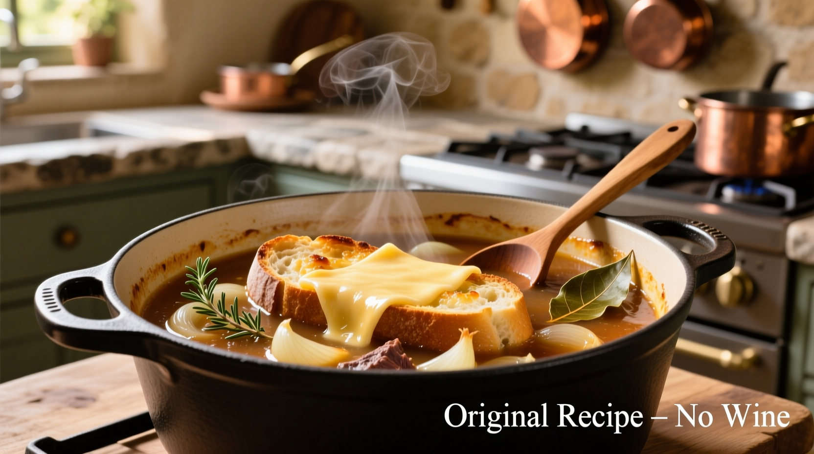 Authentic French Onion Soup Recipe Without Wine