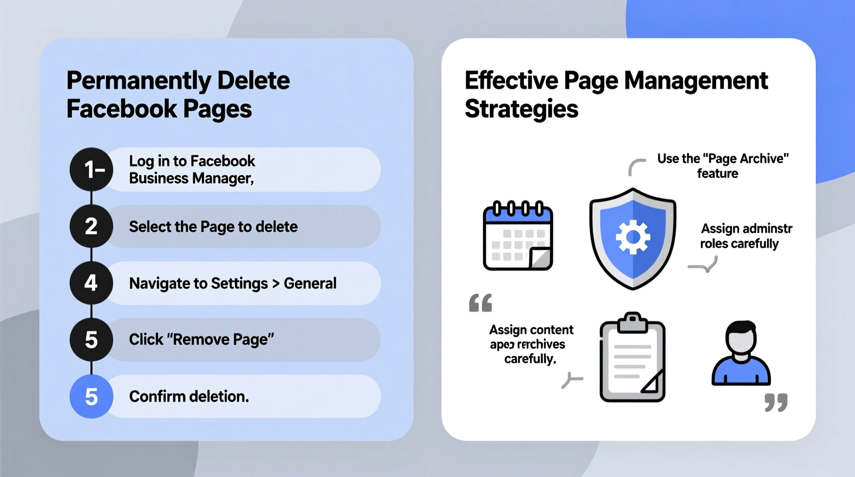 effective strategies to permanently delete and manage unwanted facebook pages