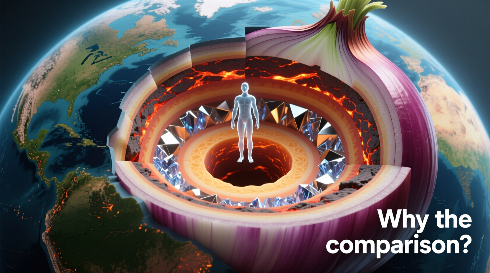 earth as an onion why the comparison