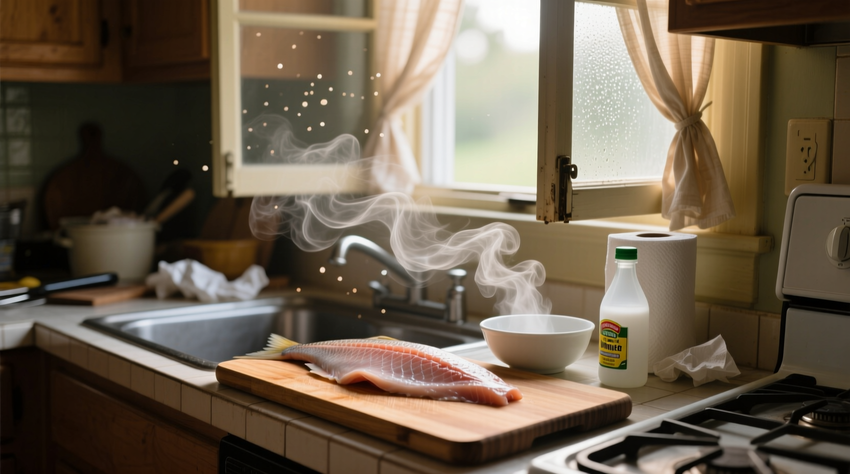 how to get rid of fish smell in house