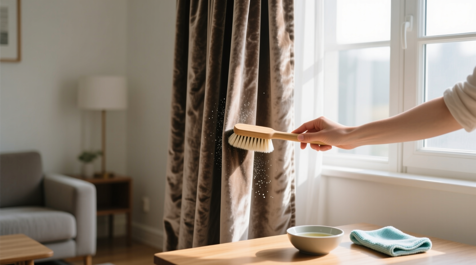 how to clean drapes
