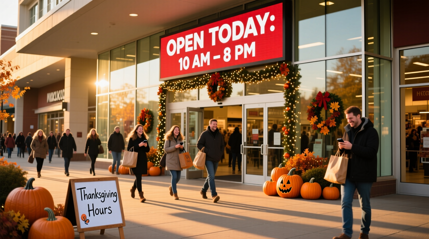 is the mall open on thanksgiving day