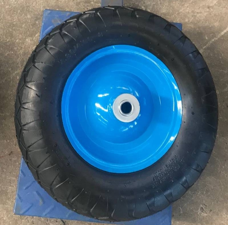 00-8独轮车车轮,带橡胶轮胎和金属轮辋钢轮辋独轮车轮胎 - buy wheel