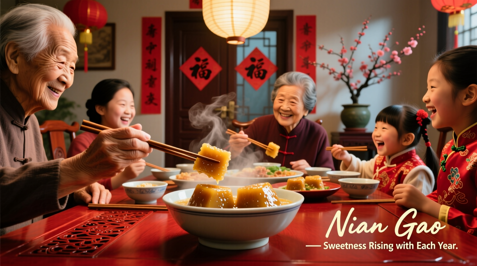 why do people eat nian gao on chinese new year