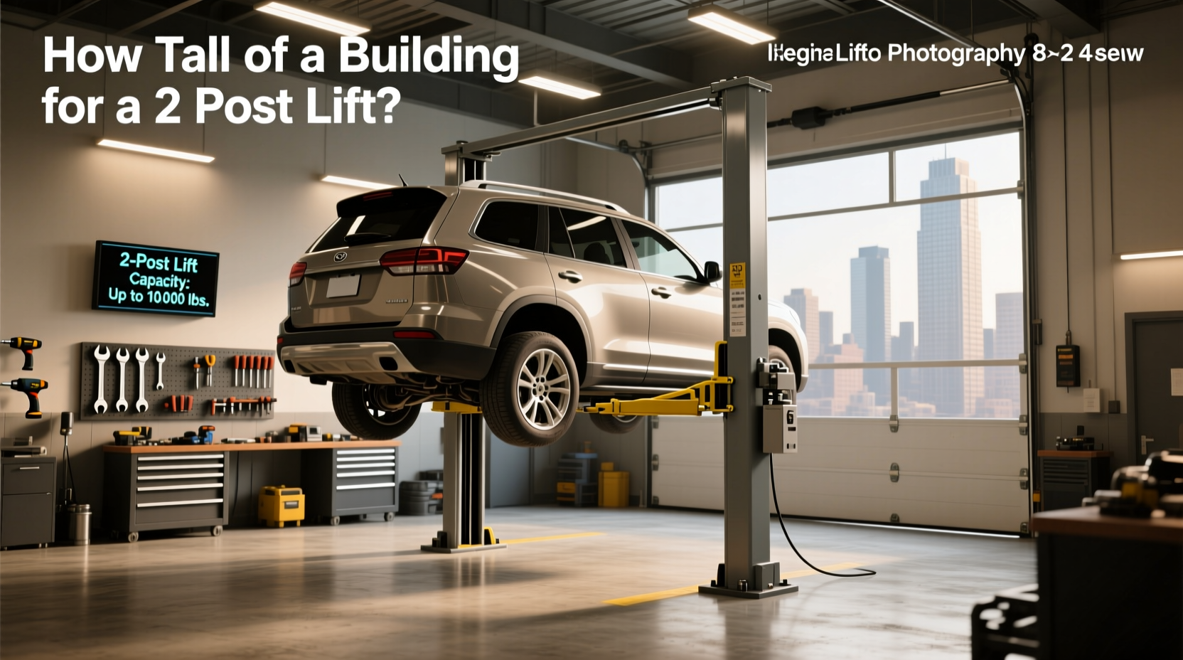 How to choose 2 post lift,How tall of a building for a 2 post lift?