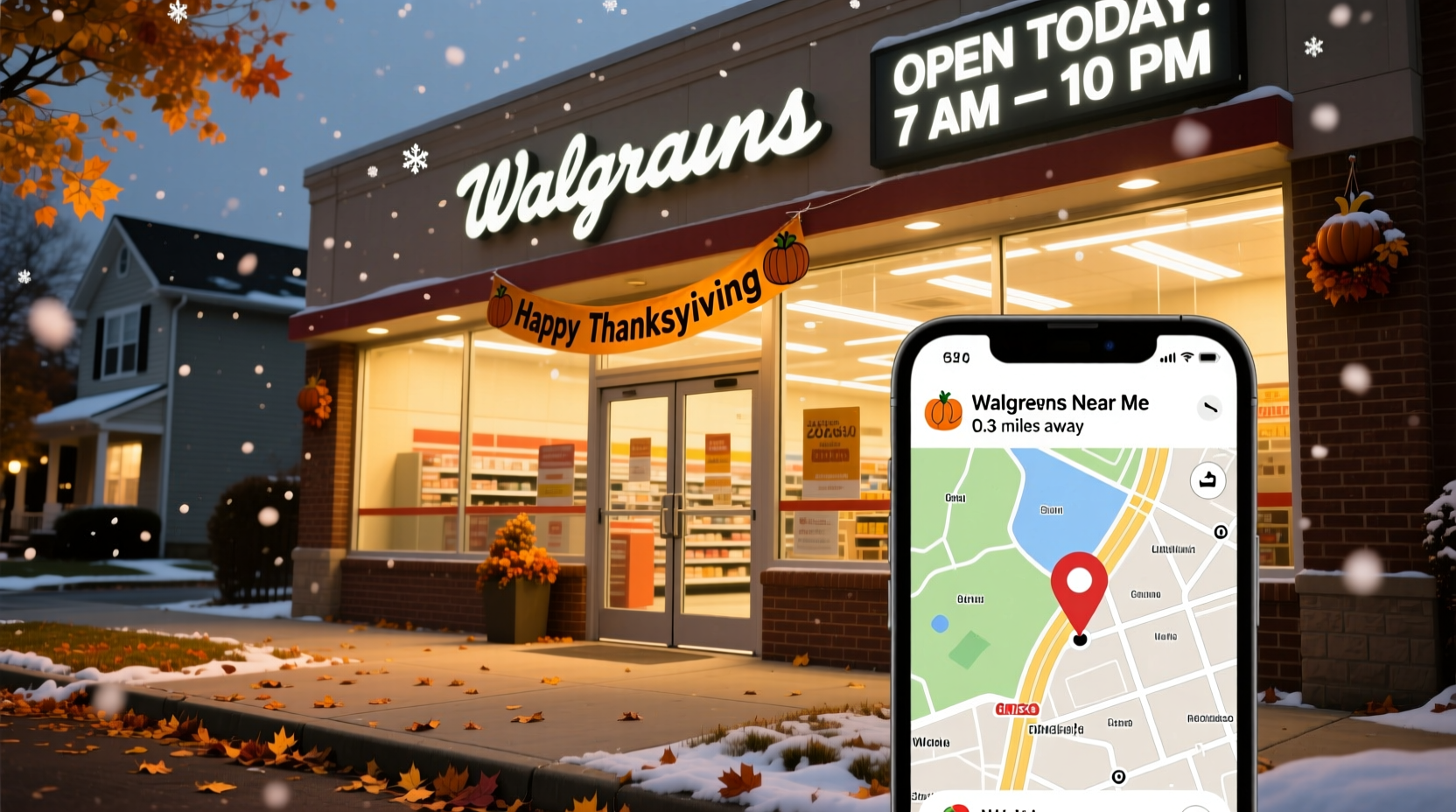 is walgreens open on thanksgiving 2026 near me