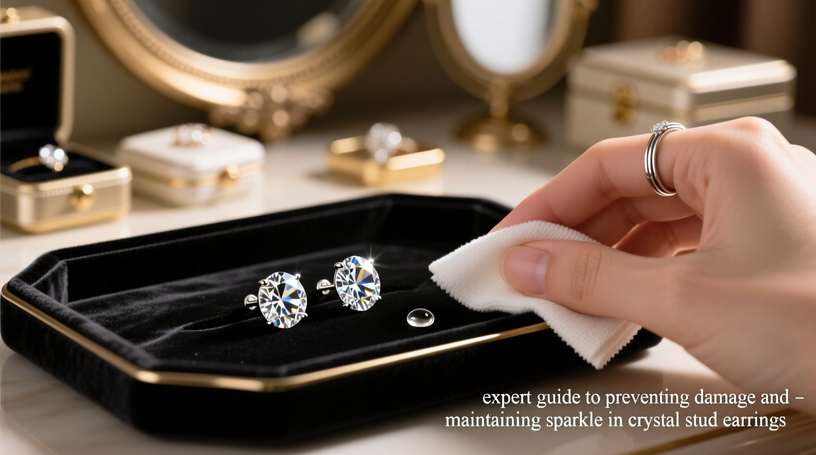 expert guide to preventing damage and maintaining sparkle in crystal stud earrings