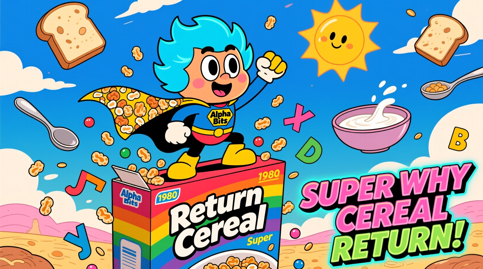 alpha bits super why cereals return cartoon connection