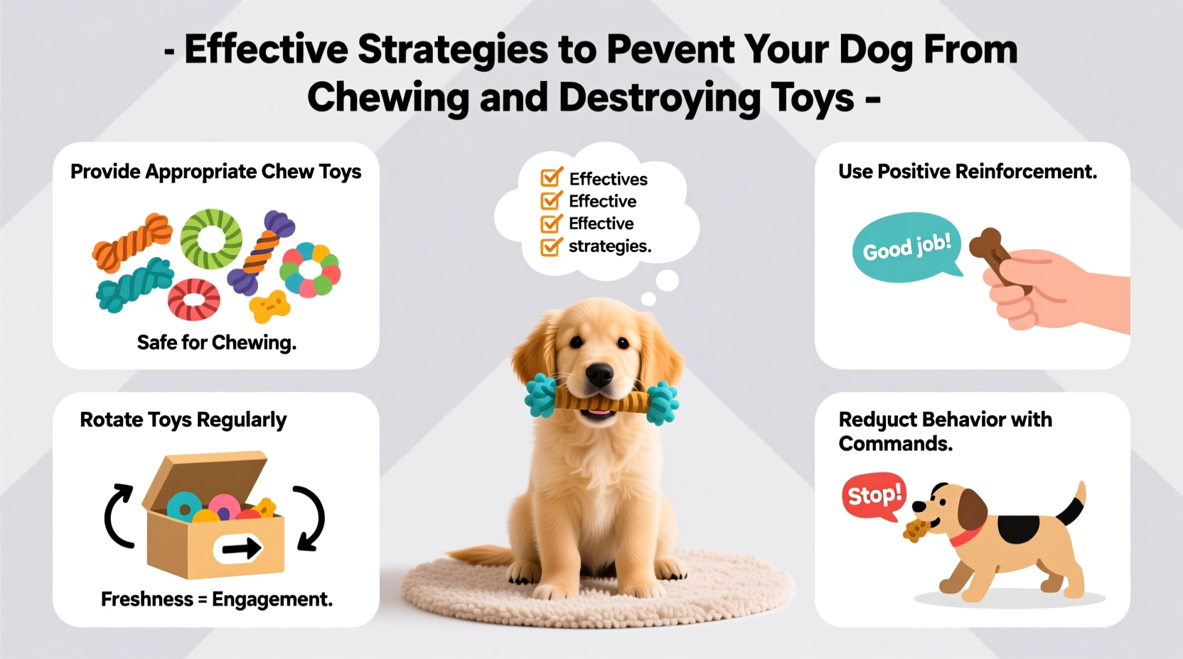 effective strategies to prevent your dog from chewing and destroying toys