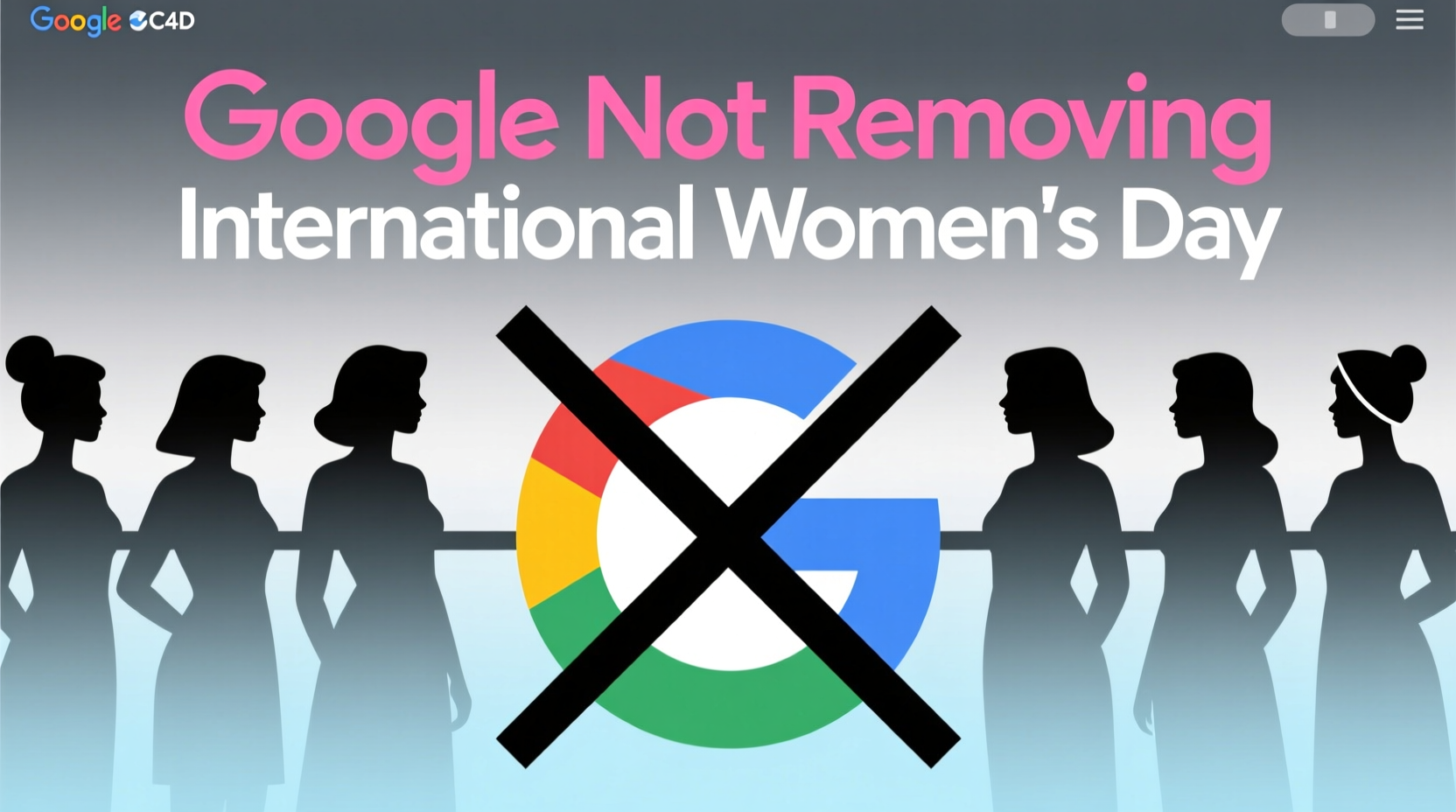 google removing international womens day