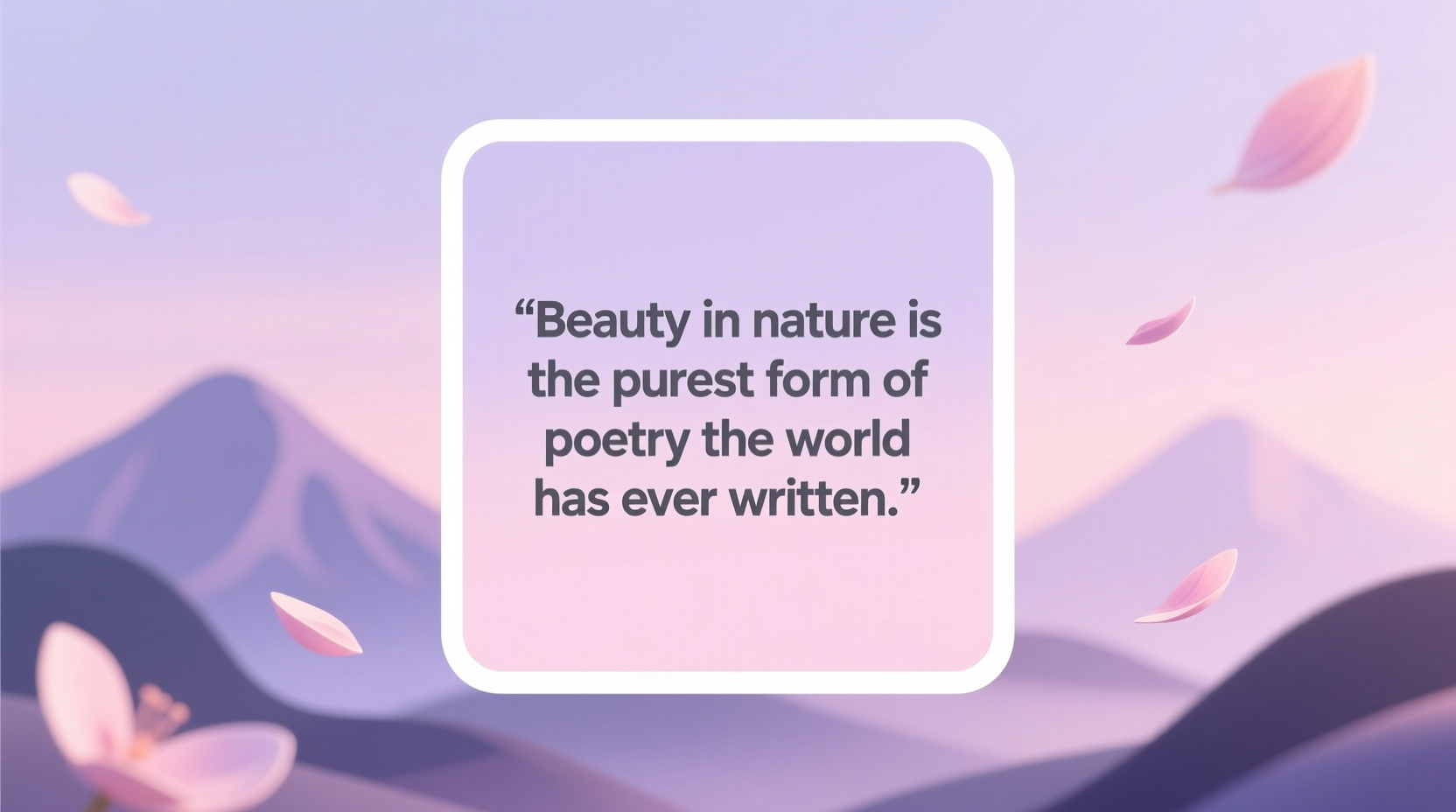 quotes about beauty nature