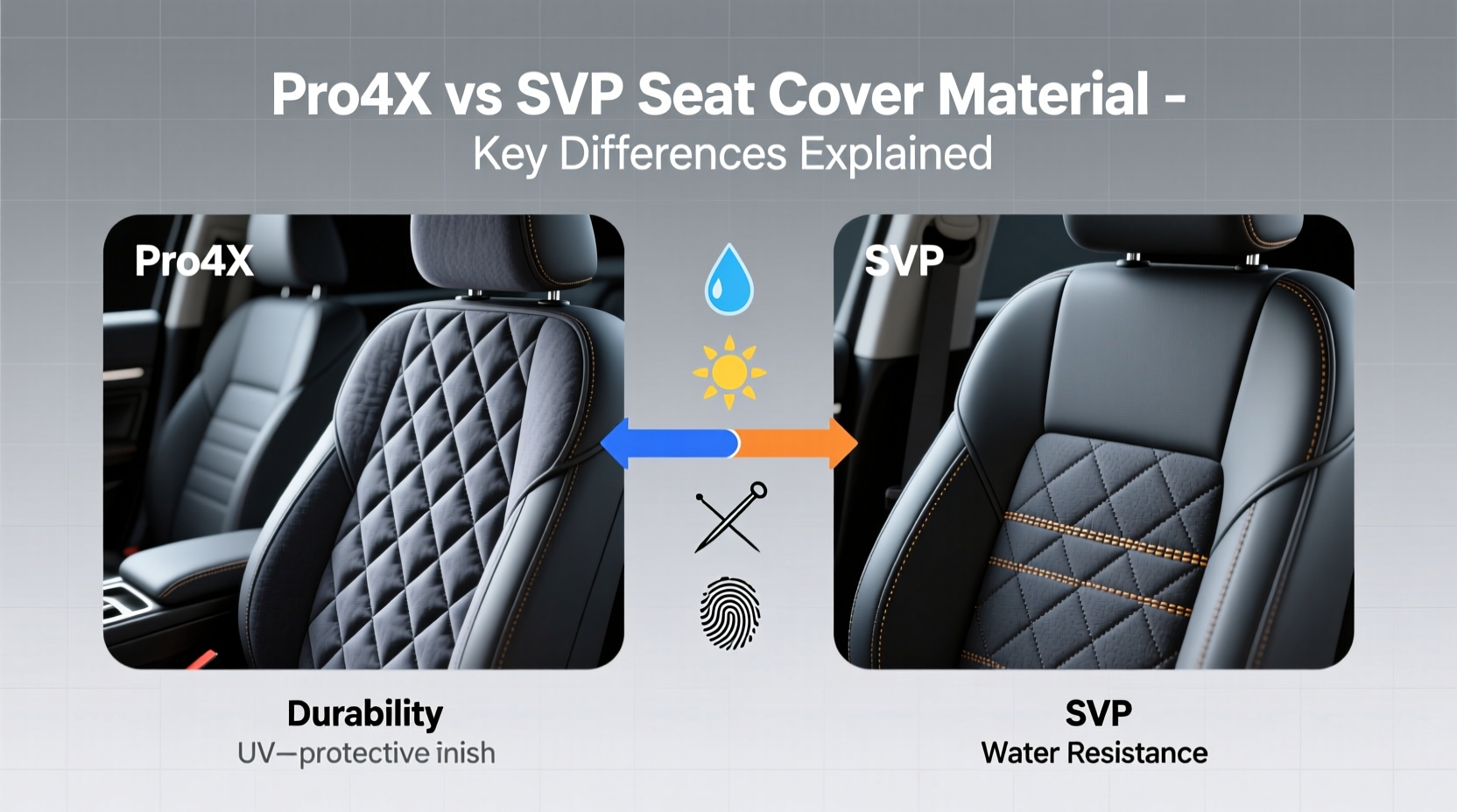 pro4x vs svp seat cover material