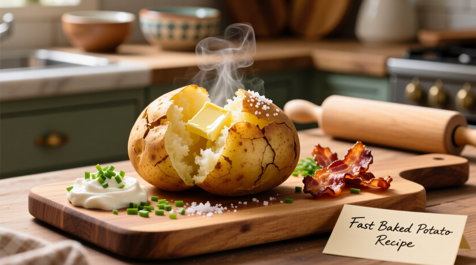 fast baked potato recipe
