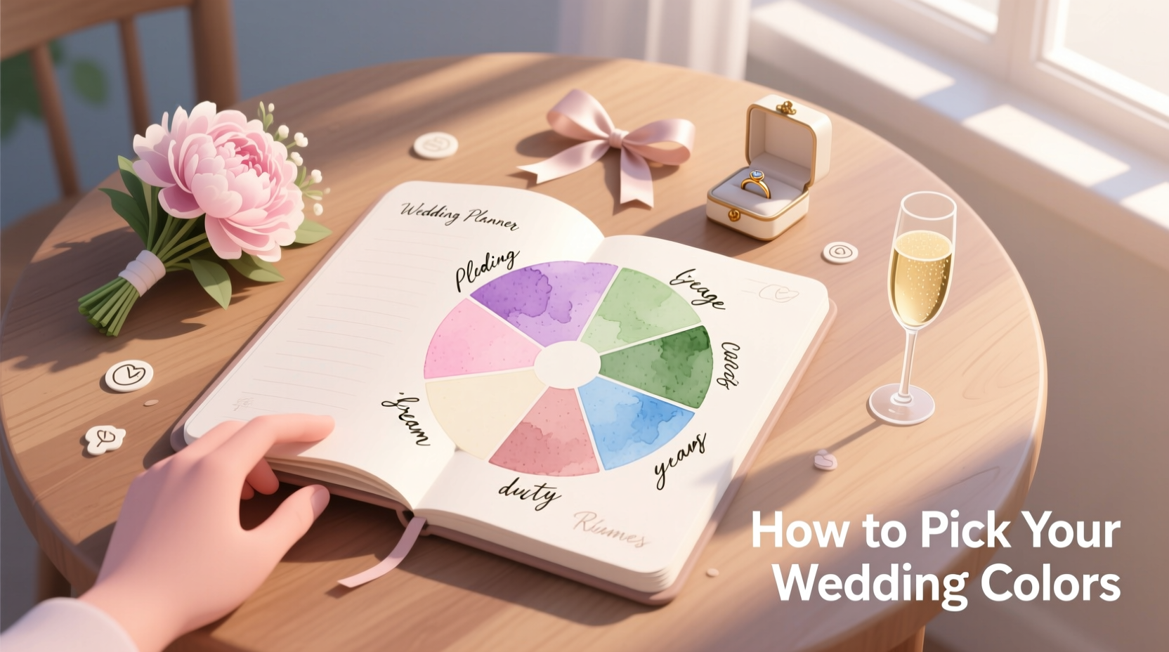 how to pick your wedding colors