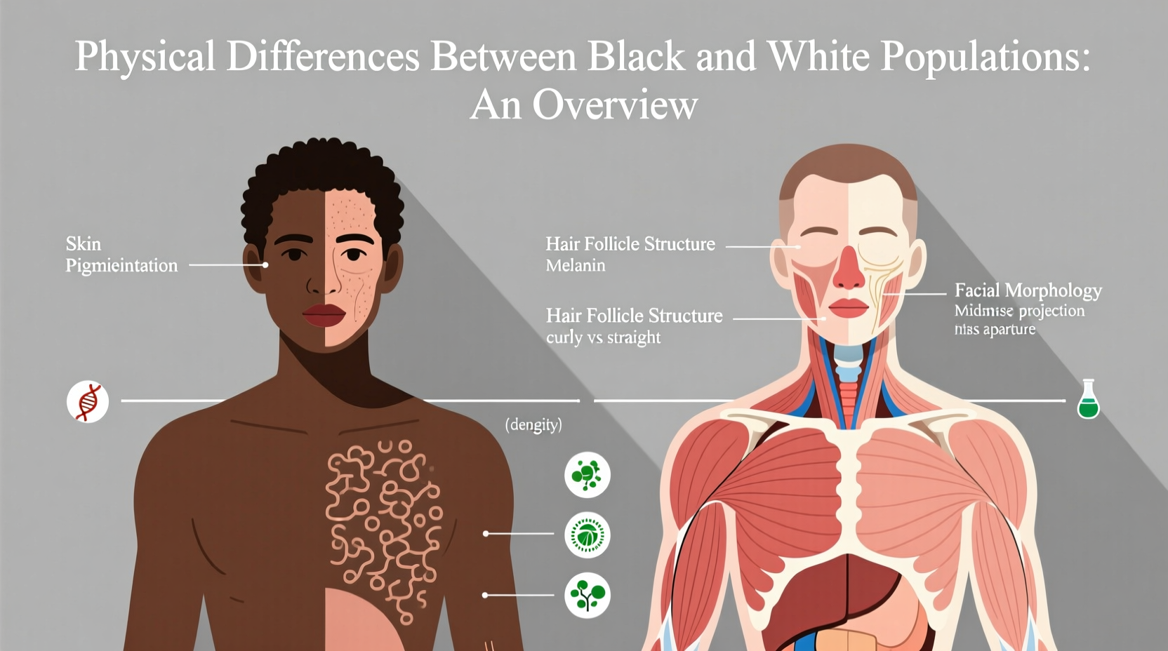 physical differences between black and white people an overview