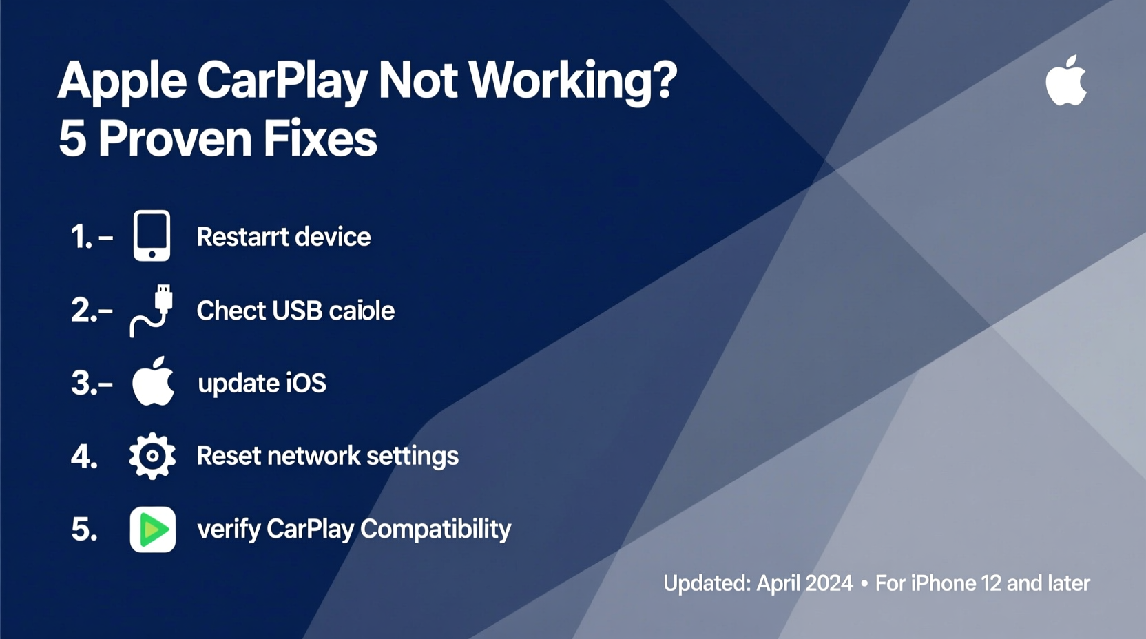 Apple Carplay Not Working Troubleshooting Fixes 4