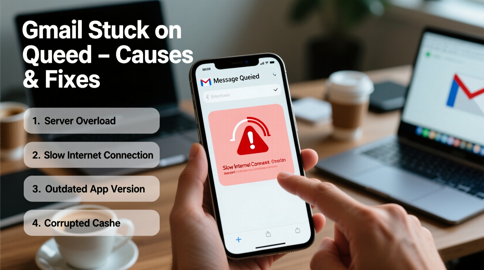 gmail stuck on queued why it happens how to fix it