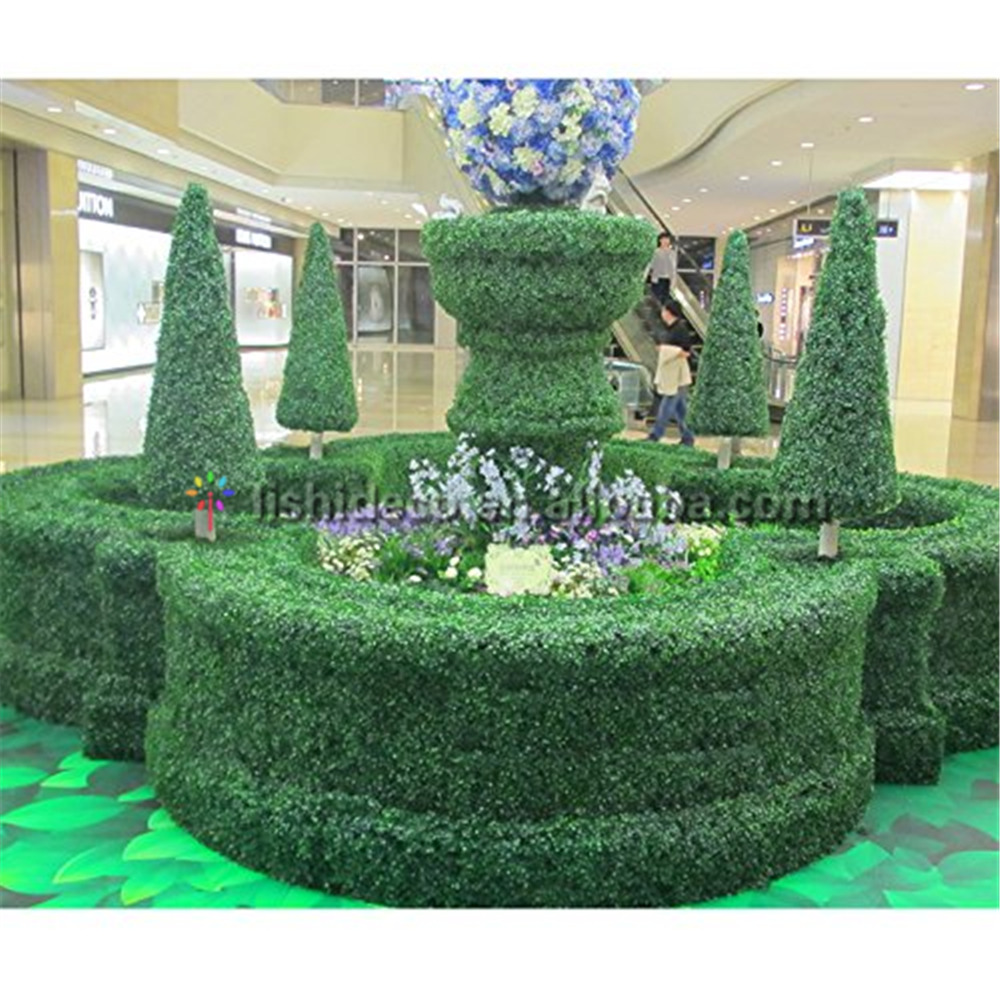 artificial plastic boxwood hedge mat moss grass indoor plant vertical panels leaves green wall system for decoration plant