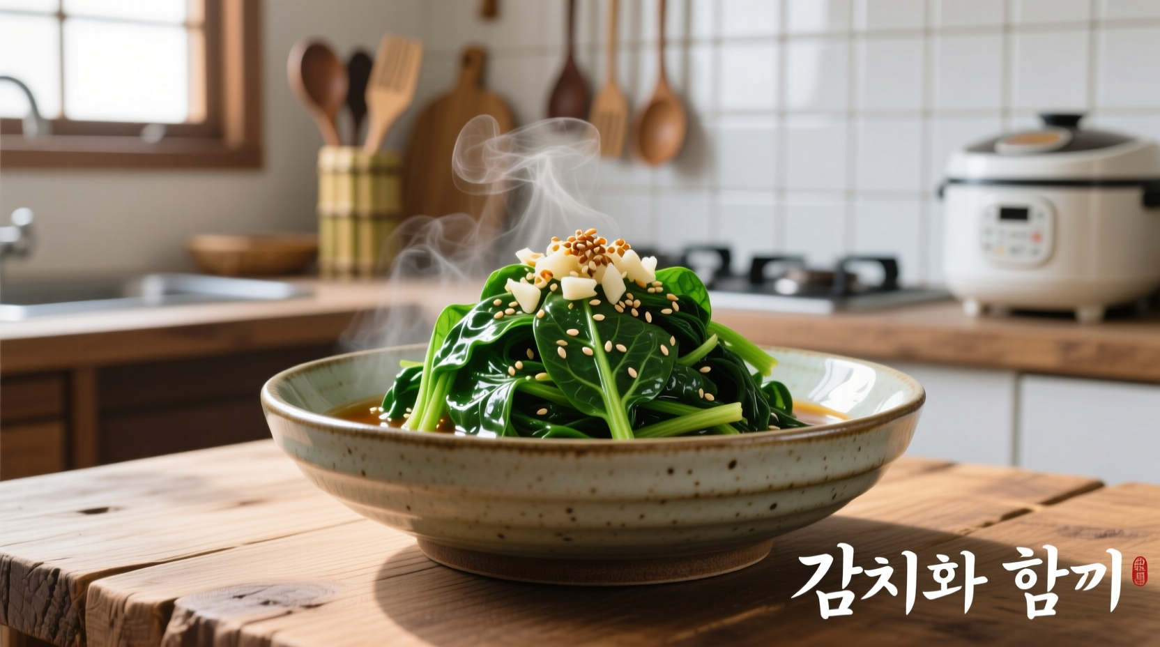 korean spinach side dish