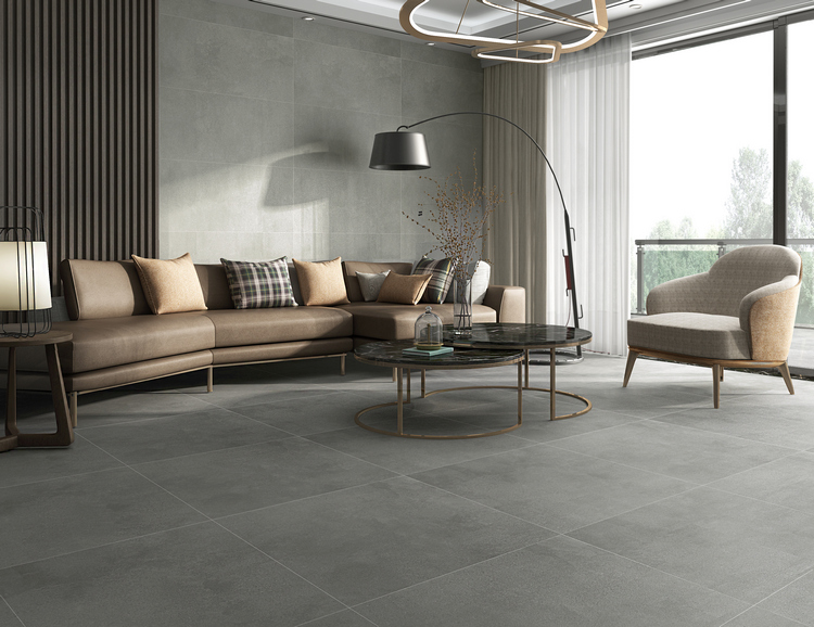 New Model Flooring Grey Matt Rustic Ceramic Tile